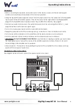 Предварительный просмотр 8 страницы W Audio Gig Rig CompACT 10 User Manual