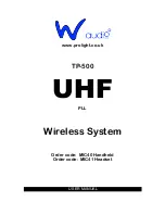 W Audio MIC40 Handheld User Manual preview