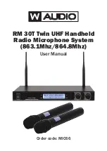 W Audio RM 30BP User Manual preview