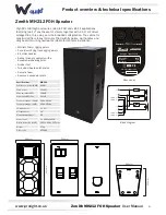 Preview for 5 page of W Audio Zenith MH212 User Manual