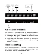 Предварительный просмотр 10 страницы W Box Technologies 0E-HDMISW5X1 Manual