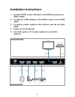 Preview for 6 page of W Box 0E-HDMISW4X1 Manual