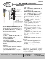 Предварительный просмотр 5 страницы W.E. Anderson FlotecT V4 series Specifications-Installation And Operating Instructions