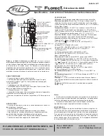 Предварительный просмотр 9 страницы W.E. Anderson FlotecT V4 series Specifications-Installation And Operating Instructions