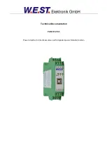 W.E.S.T. Elektronik PAM-195-P-S3 Technical Documentation Manual preview