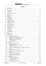 Предварительный просмотр 2 страницы W.E.S.T. Elektronik POS-123-P Technical Documentation Manual