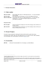 Preview for 4 page of W.E.S.T. Elektronik POS-123-P Technical Documentation Manual