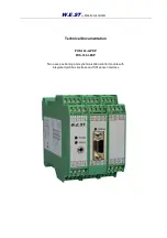 W.E.S.T. Elektronik POS-124-A-PDP Technical Documentation Manual preview