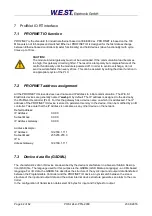 Предварительный просмотр 42 страницы W.E.ST. POS-124-U-PFN Technical Documentation Manual