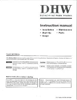 Preview for 1 page of W T Manufacturing DHW 36 Instruction Manual