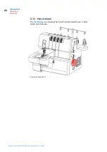 Предварительный просмотр 28 страницы W6 N 707D free-arm Manual