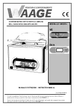 Preview for 1 page of WAAGE VE-320 Instruction Manual