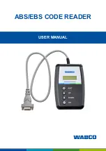 WABCO ABS/EBS CODE READER User Manual предпросмотр