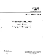 Preview for 1 page of WABCO F50-1 Service Manual