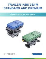 WABCO TRAILER iABS 2S STANDARD Installation Instructions Manual preview