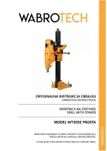 WABROTECH WT305E PROSTA Operating Instructions Manual preview