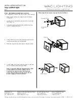 Preview for 2 page of WAC Lighting 4011 Installation Instructions