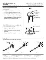 Preview for 3 page of WAC Lighting 6011 Installation Instruction