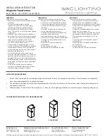 WAC Lighting 9075-TRN-SS Installation Instruction preview