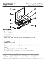 Preview for 2 page of WAC Lighting 9600-TRN-SS Installation Instruction