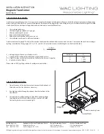 Preview for 4 page of WAC Lighting 9600-TRN-SS Installation Instruction