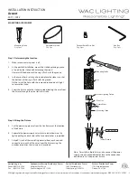 Предварительный просмотр 2 страницы WAC Lighting Accent 5011 Installation Instruction