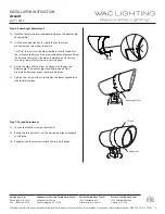 Предварительный просмотр 4 страницы WAC Lighting Accent 5011 Installation Instruction