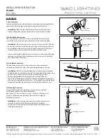 Предварительный просмотр 5 страницы WAC Lighting Accent 5011 Installation Instruction