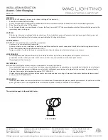 Preview for 1 page of WAC Lighting Accent Color Changing Installation Instruction