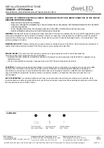 WAC Lighting dweLED 139 Series Installation Instructions предпросмотр