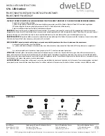 Preview for 1 page of WAC Lighting dweLED 578 Series Installation Instructions