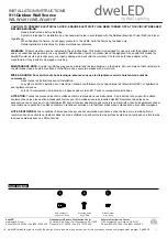 WAC Lighting dweLED 911 Series Installation Instructions preview