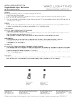 WAC Lighting Endurance WP-LED415 Installation Instruction предпросмотр