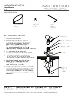 Предварительный просмотр 2 страницы WAC Lighting Grand Accent 5212 Installation Instruction