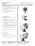 Preview for 4 page of WAC Lighting Grand Accent 5212 Installation Instruction