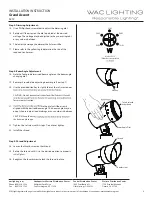 Предварительный просмотр 4 страницы WAC Lighting Grand Accent 5212 Installation Instruction