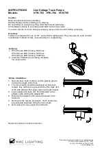 Preview for 1 page of WAC Lighting HTK-793 Instructions