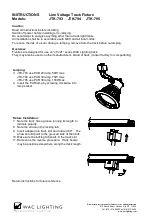 Preview for 2 page of WAC Lighting HTK-793 Instructions