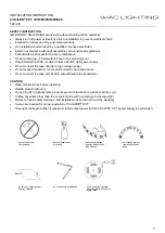 Preview for 1 page of WAC Lighting InvisiLED CCT 100 Installation Instruction