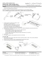 Предварительный просмотр 1 страницы WAC Lighting MT-130MH Installation Instructions