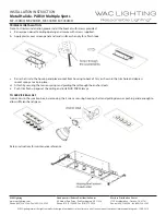 Предварительный просмотр 2 страницы WAC Lighting MT-130MH Installation Instructions
