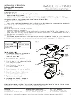 WAC Lighting Paloma MO-LED512 Installation Instruction preview