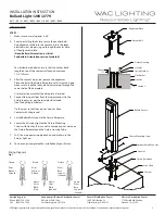 Предварительный просмотр 4 страницы WAC Lighting SCOOP series Installation Instruction