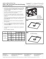 Preview for 3 page of WAC Lighting Volta 2" LED Series Installation Instruction