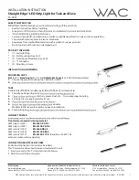 Предварительный просмотр 1 страницы WAC Straight Edge LS-LED08 Installation Instructions