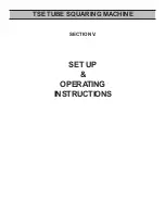 Preview for 10 page of Wachs TSE 1.0 Operating Instructions Manual