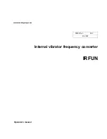 Предварительный просмотр 1 страницы WACKER Group IRFUN 38/115 Operator'S Manual