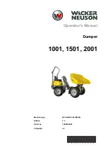 Wacker Neuson 1001 Operator'S Manual preview