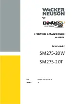 Preview for 1 page of Wacker Neuson 9200000150 Operation & Maintenance Manual