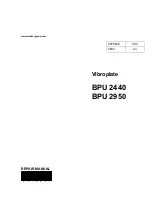 Preview for 1 page of Wacker Neuson BPU 2440 series Repair Manual